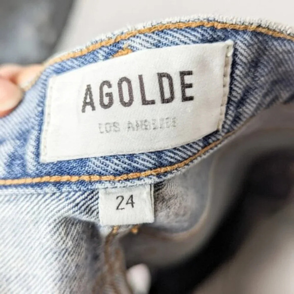 AGOLDE Lana Jeans Emulsion Blue 24 - Picture 10 of 11